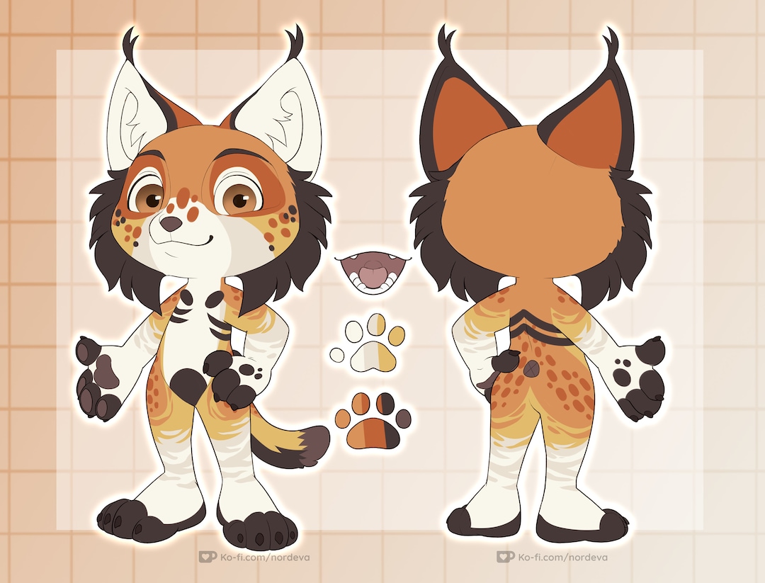 Lynx Fursona Adopt Furry Adoptable Character - Etsy