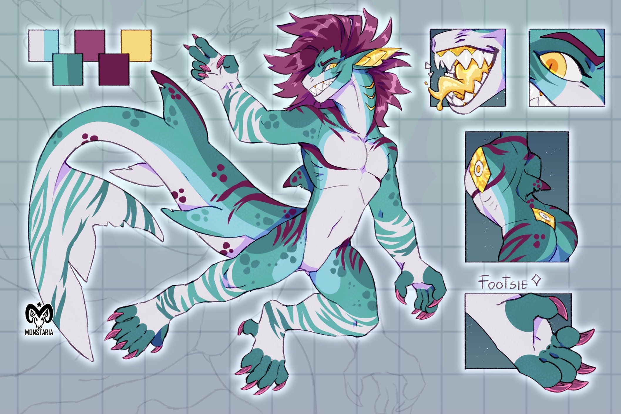 Shark Fursona Adopt Furry Adoptable Character Etsy Australia
