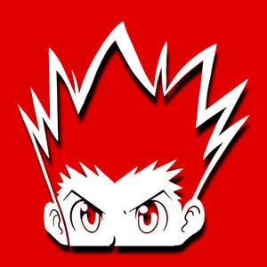 Killua Godspeed Hunter X Hunter Anime Motion Sticker Peeker