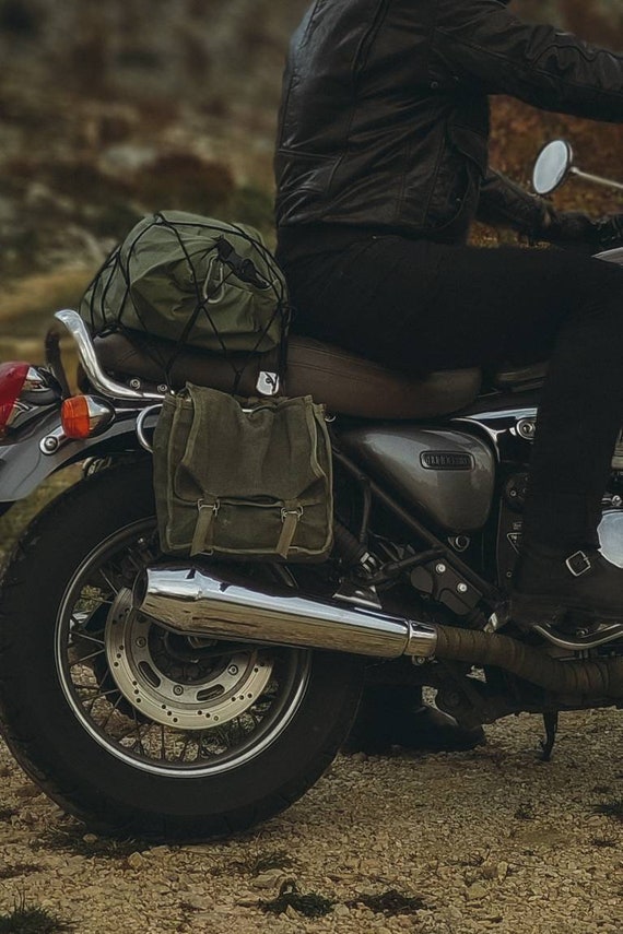 Pannier bag, Motorcycle saddle bag, Army surplus,… - image 5
