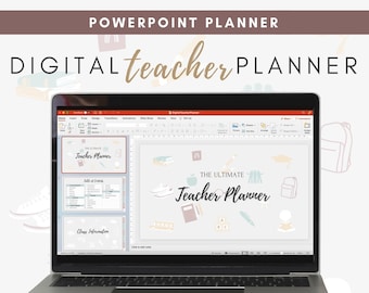 Digital Teacher Planner on Powerpoint | Powerpoint Teacher Planner