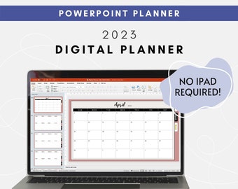 2023 Digital Planner | PowerPoint and Keynote Planner | No iPad Calendar