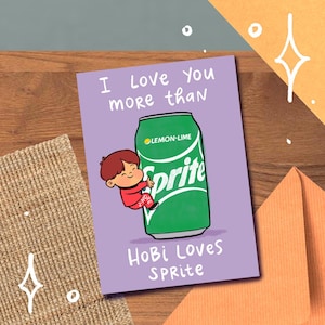 Carte/impression J-Hope Sprite, Cute Love Hobi Army