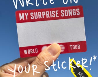 Army Surprise Song Sticker, Army Time, World Tour, Decor, Bangtan
