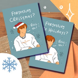 Carte/impression Suga « Hell No », Noël Hanoucca Kwanzaa Meme Gift Yoongi