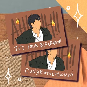 Bts Jin Birthday Card - Etsy