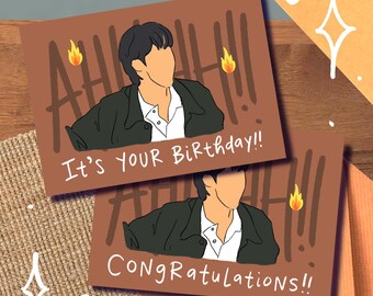 Hot Ones Jin Screme Card/Print, Birthday, Graduation, Congratulations, Thank You, Seokjin