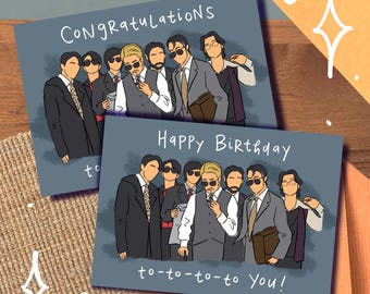 Bangtan 2.0 MV Card/Print, Birthday, OT7 Congrats Grad Graduation Celebration Congratulations Music Video