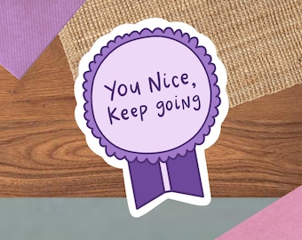 Jimin "You Nice, Keep Going" Sticker, Ribbon Army Decoration