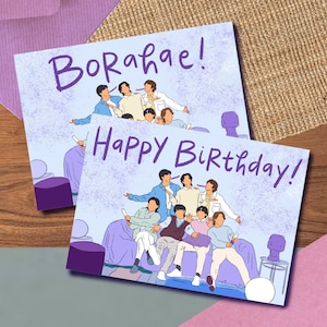 Festa 2023 Card/Print, Birthday Graduation Congrats Thank You Borahae Bangtan Decoration