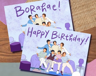 Festa 2023 Card/Print, Birthday Graduation Congrats Thank You Borahae Bangtan Decoration