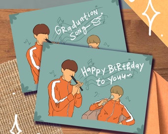 Suga J-Hope Nose Recorder Meme Card/Print, SOPE Birthday, Graduation, Wedding, Congratulations Congrats, Weverse VLive Bangtan Army Hobi