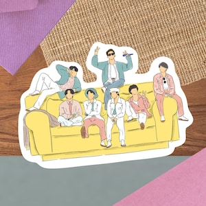 Permission to Dance Sticker OT7 Love Yourself PTD Confetti Concert Couch