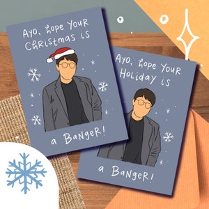 BTS Hitman Bang Holiday Card, Christmas Hanukkah Kwanzaa Meme Gift Funny