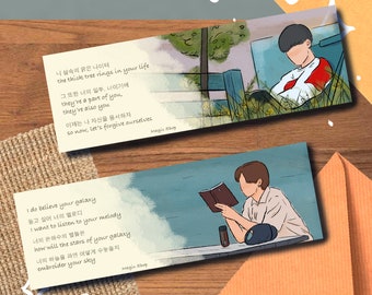 bts bookmarks etsy
