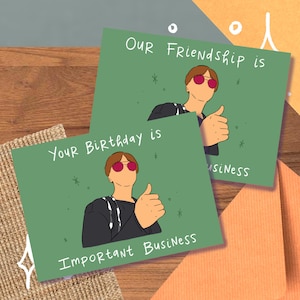 Carte/impression J-Hope « Important Business », anniversaire, remise des diplômes, félicitations Hobi