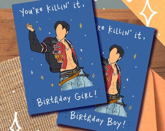 J-Hope Killin It Card/Print, Birthday, Graduation, Wedding, Congratulations Congrats, Bangtan Army Hobi