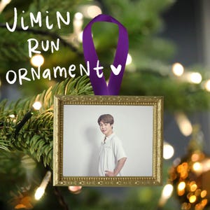 Enfeite Jimin Run, Meme Rookie Actor Bangtan Decoração de árvore de Natal Decoração de quarto