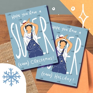 Carte de vœux Super Thon Jin, Noël, Noël, Hanoucca, Kwanzaa Seokjin