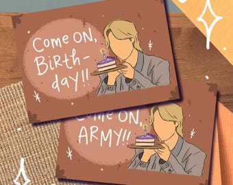 Jimin "Come On" Birthday Card/Print, Wing, Graduation, Congratulations, Hot, Wings