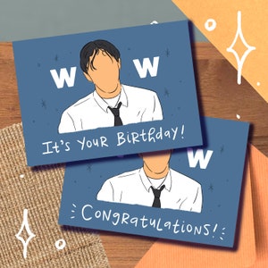 Carte/impression BTS Meme Run « WOW » J-Hope, anniversaire remise des diplômes félicitations Bangtan Army Hobi