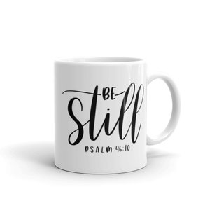 Faith White glossy mug