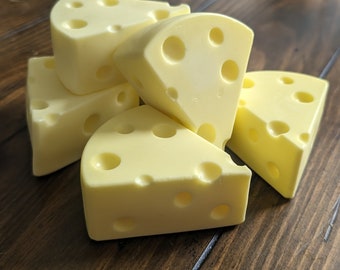 Swiss Cheese Soap, Food Soap, Gag Gift, Fun Soap, Novelty Soap, Cheese Lover Gift, Cheesehead Gift, Fake Food