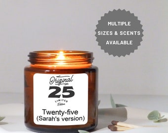 Birthday Candle, Custom Candle, Friend Birthday Gift, Presents Funny Gift, Soy Candle, Mom Gift, BFF Gift, Gift for Her