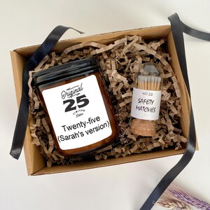 Pudełko prezentowe na pachnącą świecę sojową, spersonalizowany prezent urodzinowy