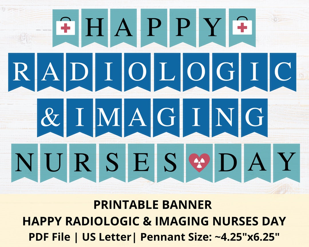 Happy Radiological and Imaging Nurses Day Banner Printable Radiology