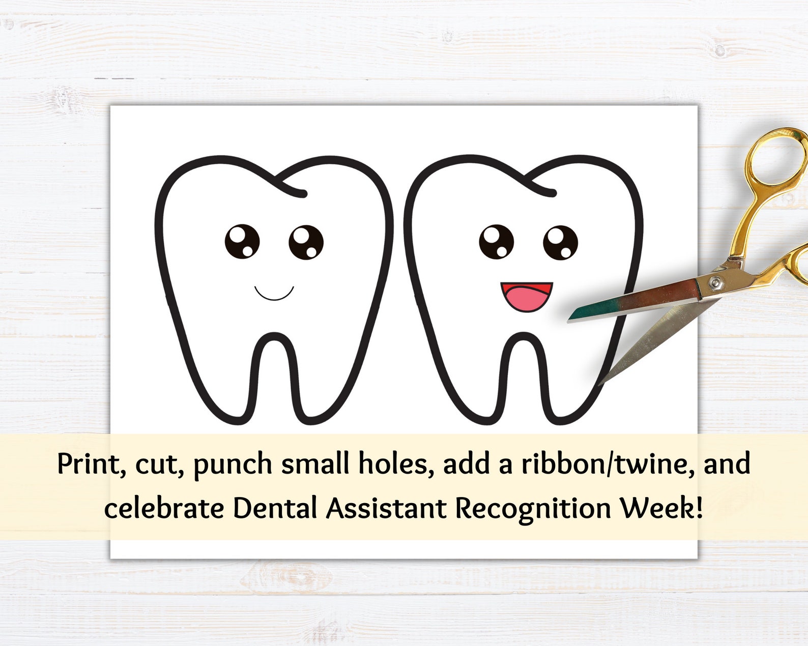 Happy Dental Hygienist Week Printable Banner Dental Hygienist Appreciation Banner Dental