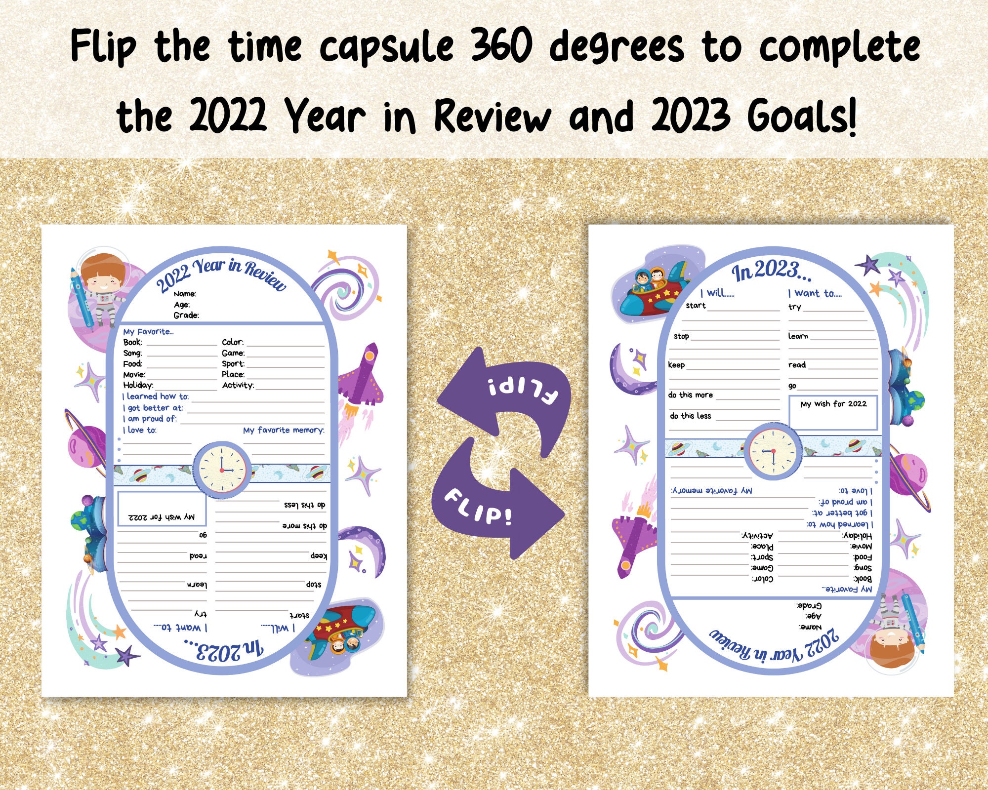 2022 Year in Review Printable 2023 New Years Resolution - Etsy