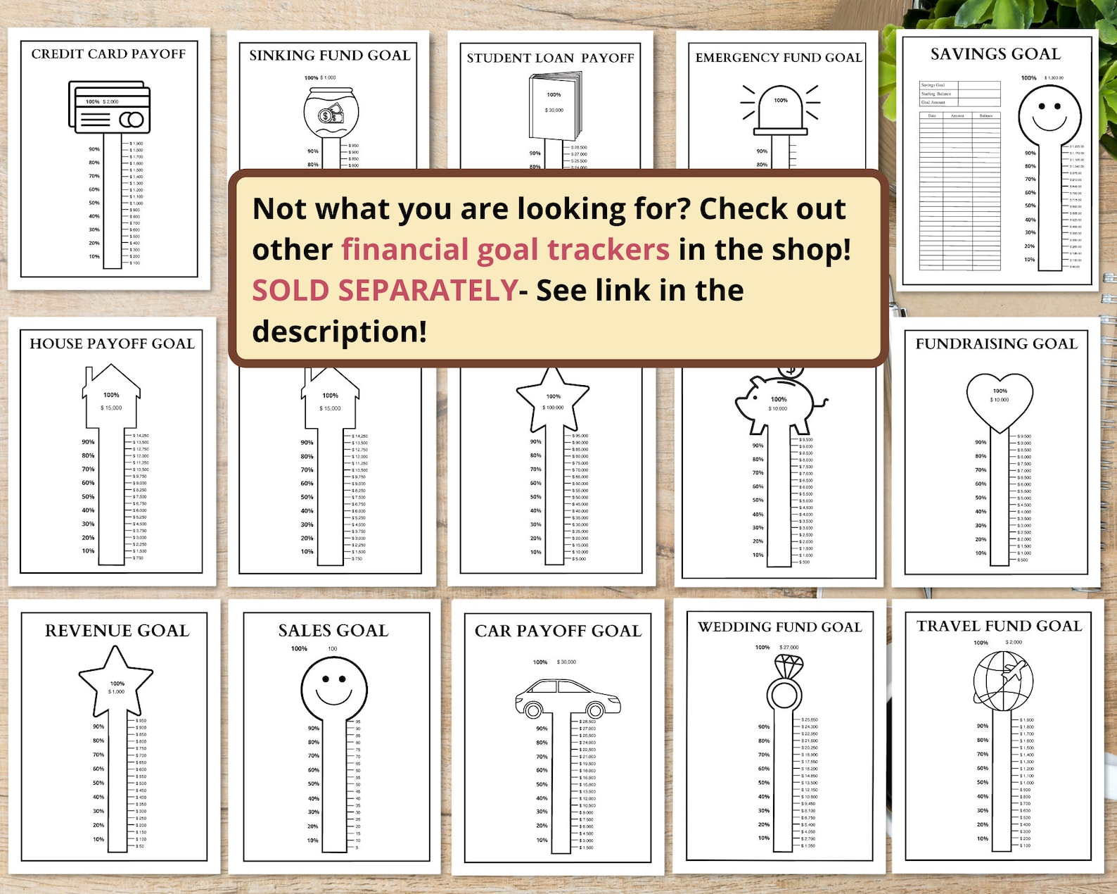 Revenue Goal Tracker Printable Sales Goal Tracker Fillable Thermometer ...