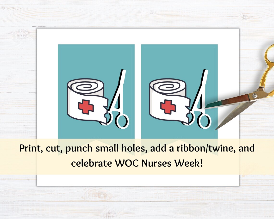 Happy WOC Nurses Week Printable Banner Printable Happy WOC Etsy