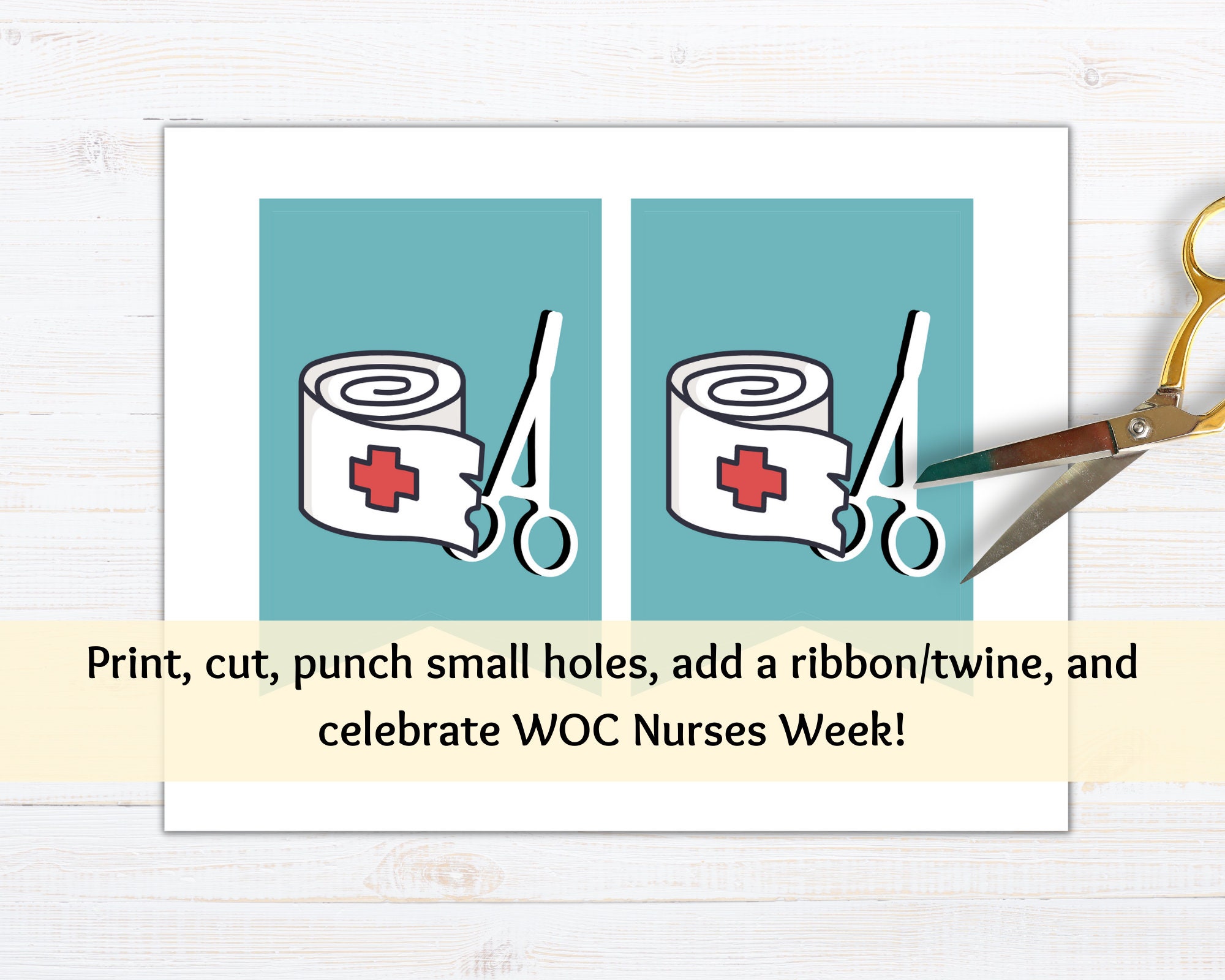 Happy WOC Nurses Week Printable Banner Printable Happy WOC Nurses Week Banner Nurse Appreciation