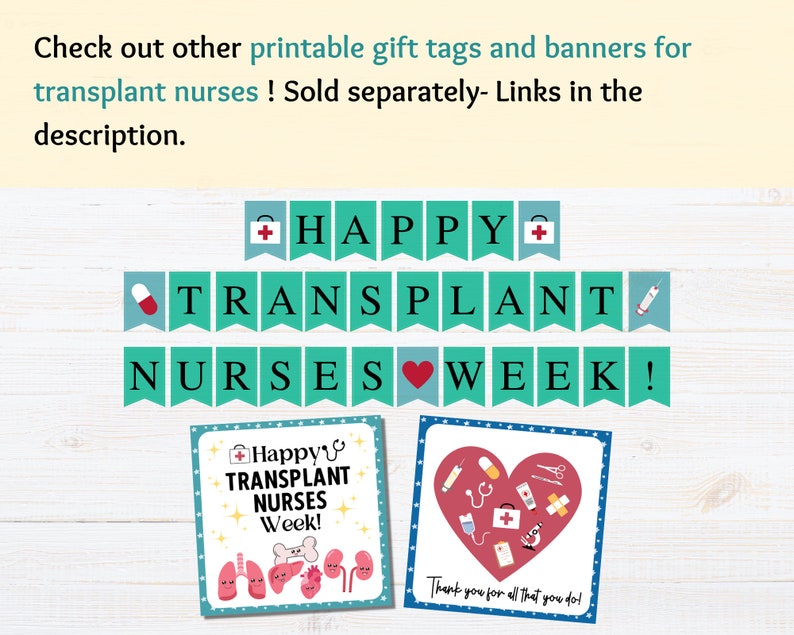 Happy Transplant Nurses Week Printable Banner Printable Happy