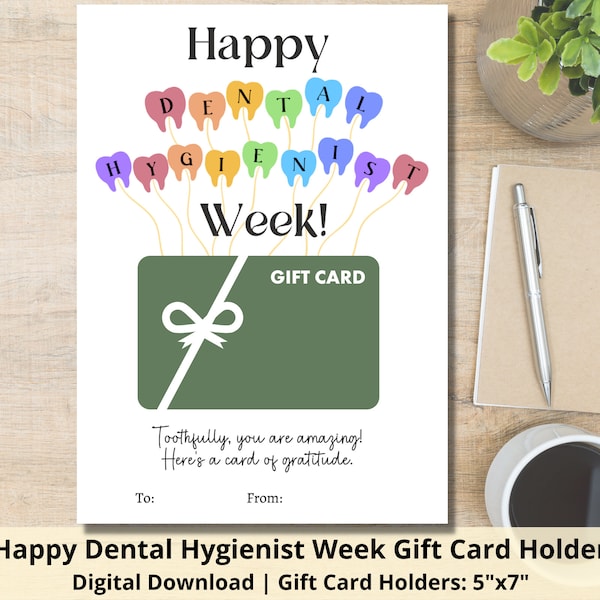 Dental Hygienist Appreciation Card Etsy