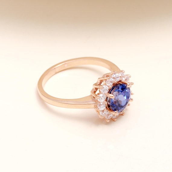 スターリングシルバー作成ブルーサファイアラウンドカットソリティアスタッドイヤリング、すべてのサイズ　並行輸入品 ブルーサファイア