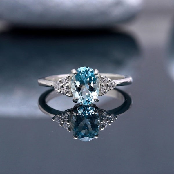 Aquamarine Ring - Etsy