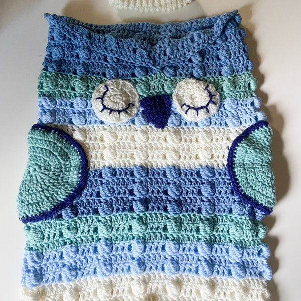 Owl Baby Cocoon - snuggle sack