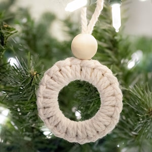 Macrame Ornament | Christmas Ornament | Bohemian Holiday | Holiday Decor