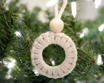 Macrame Ornament | Christmas Ornament | Bohemian Holiday | Holiday Decor