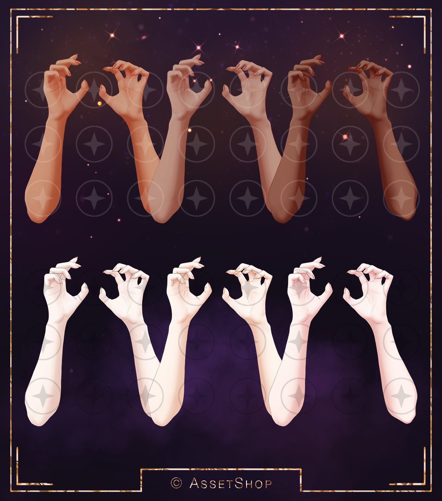 Vtuber Claw Hands Claws Prop Overlay Action Anime Etsy Australia