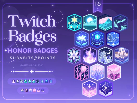 Twitch Badges by Anslea on Dribbble