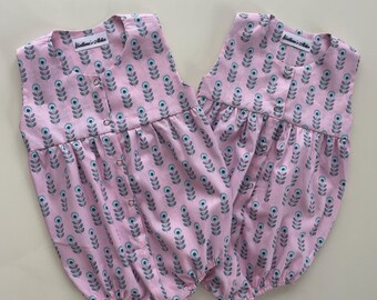 Baby Romper 0-3 Months Cotton Romper Unisex Baby Outfit Summer Baby Clothes Handmade