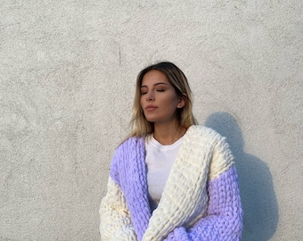 puffy cardigan