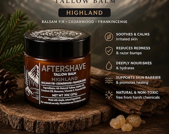 Grass-Fed Tallow Aftershave Balm