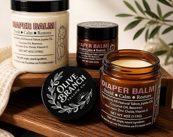 Grass-fed Tallow Non-nano Zinc Oxide Diaper Balm
