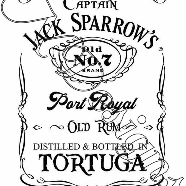 Captain Jack Sparrow Brand Png Svg Downloadable File For Cricut And Printing