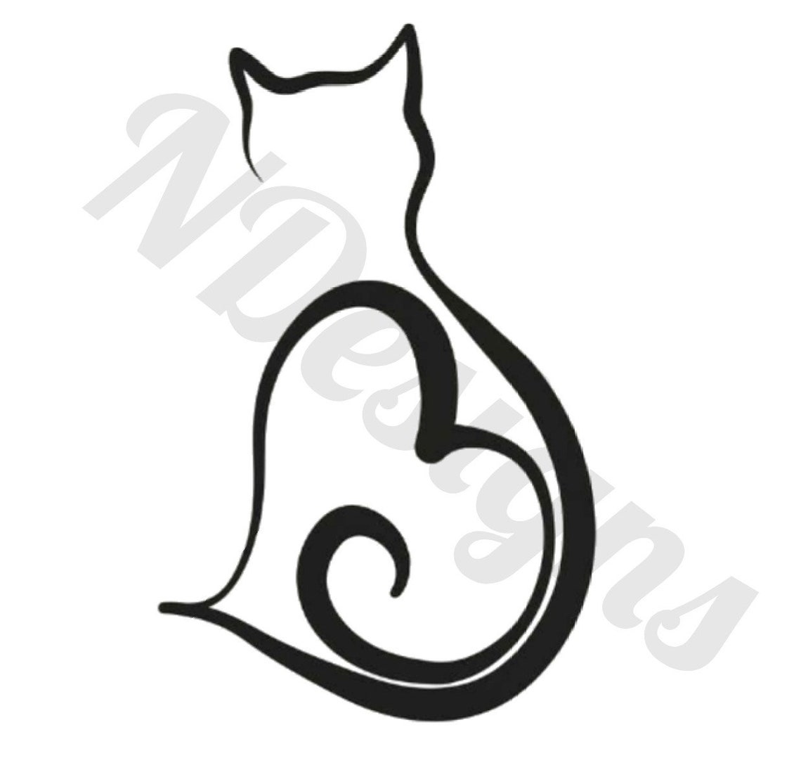 Heart Cat Downloadable Svg Png Jpeg File for Cricut and Printing - Etsy